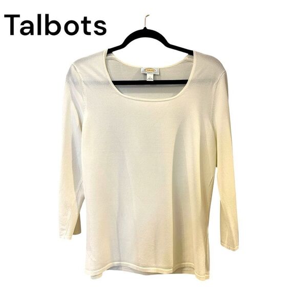 Talbots LONG-SLEEVE CREWNECK TEE - SHIMMER
Long sleeve 

PTP 20
Length 25 - Picture 1 of 11